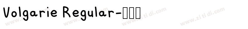 Volgarie Regular字体转换